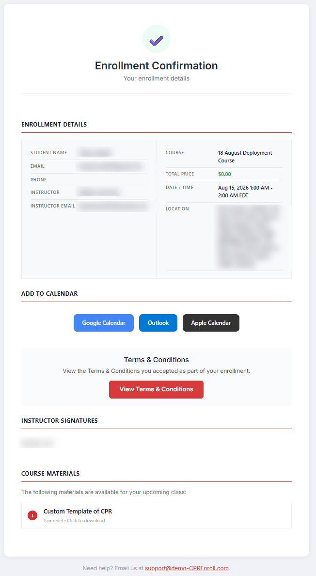 Send test the test email as it arrives in a real inbox
